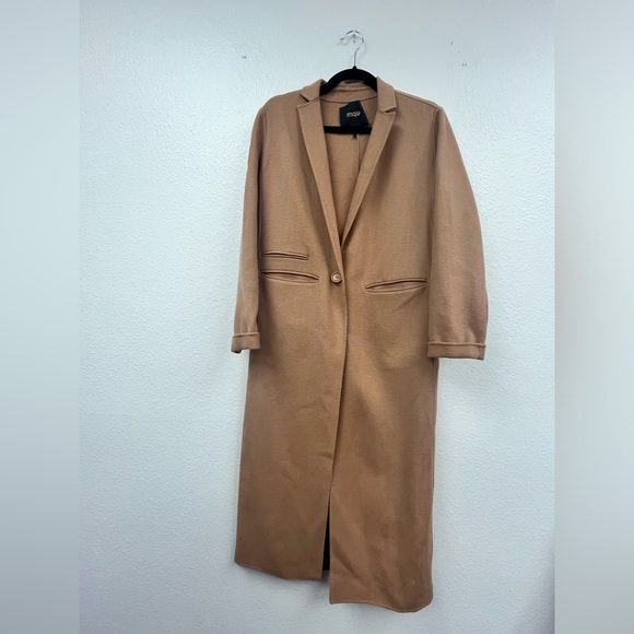 Maje Galaxie Wool Blend Coat - Picture 2 of 11